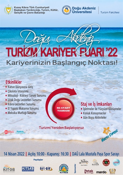 DAÜ’de “Doğu Akdeniz Turizm Kariyer Fuarı 2022” düzenleniyor