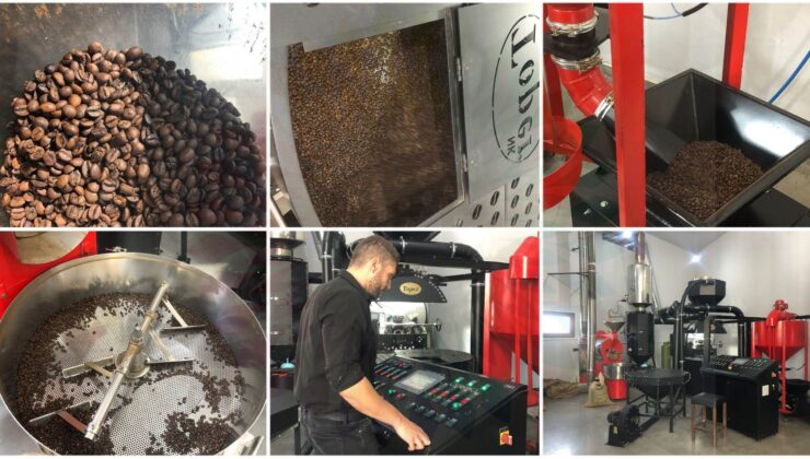 Muharrem Osmanlı, işletmesinde günde bir tona kadar kahve üretimi ve paketlemesi yapabiliyor
