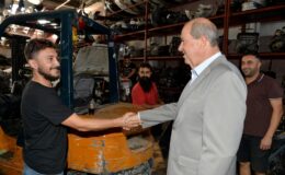 Cumhurbaşkanı Tatar, Lefkoşa Organize Sanayi Bölgesi’ni ziyaret etti