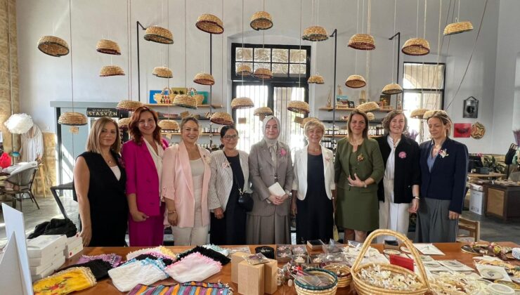 Hümeyra Oktay, Girişimci Kadınlar Kalkınma Kooperatifi’nin satış yeri olan Lefkoşa İstasyon’u ziyaret etti
