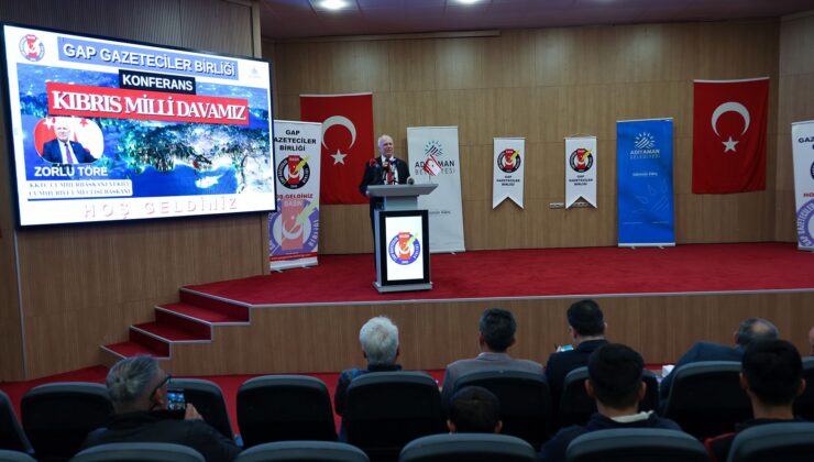 Cumhuriyet Meclisi Başkanı Töre temaslarda bulunmak amacıyla gittiği Adıyaman’da konferans verdi
