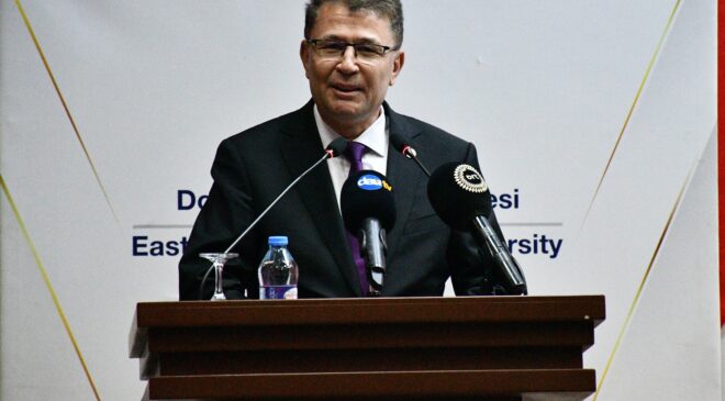 TDK Başkanı Prof. Dr. Mert, DAÜ’de konferans verdi